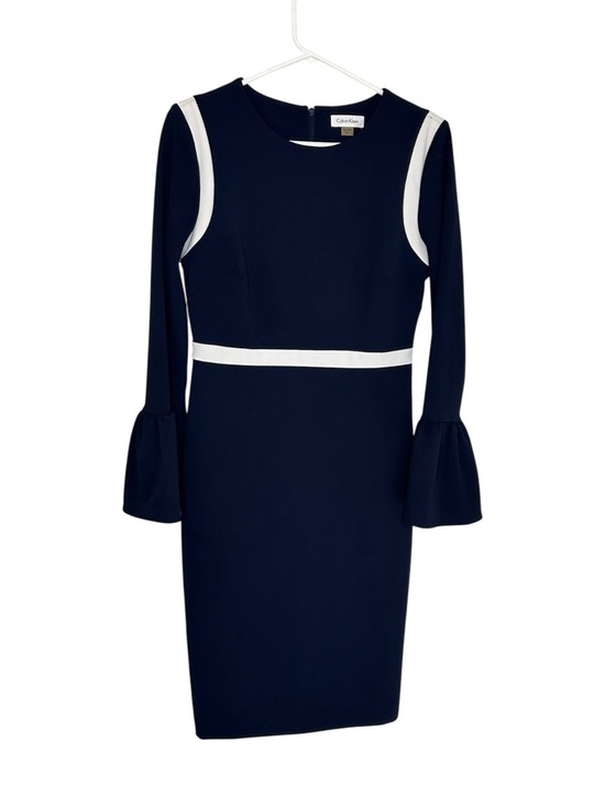 🌻 Calvin Klein Bell-Sleeve Sheath Dress #603 - Picture 9 of 12